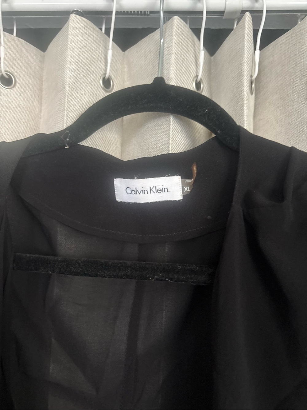 Calvin Klein Black Sheer-Back Open Cardigan - Picture 3 of 3